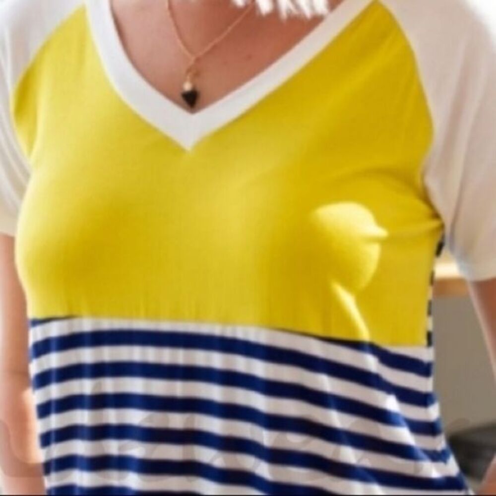 Colorblock Striped  Tee‎ - Picture 6 of 12